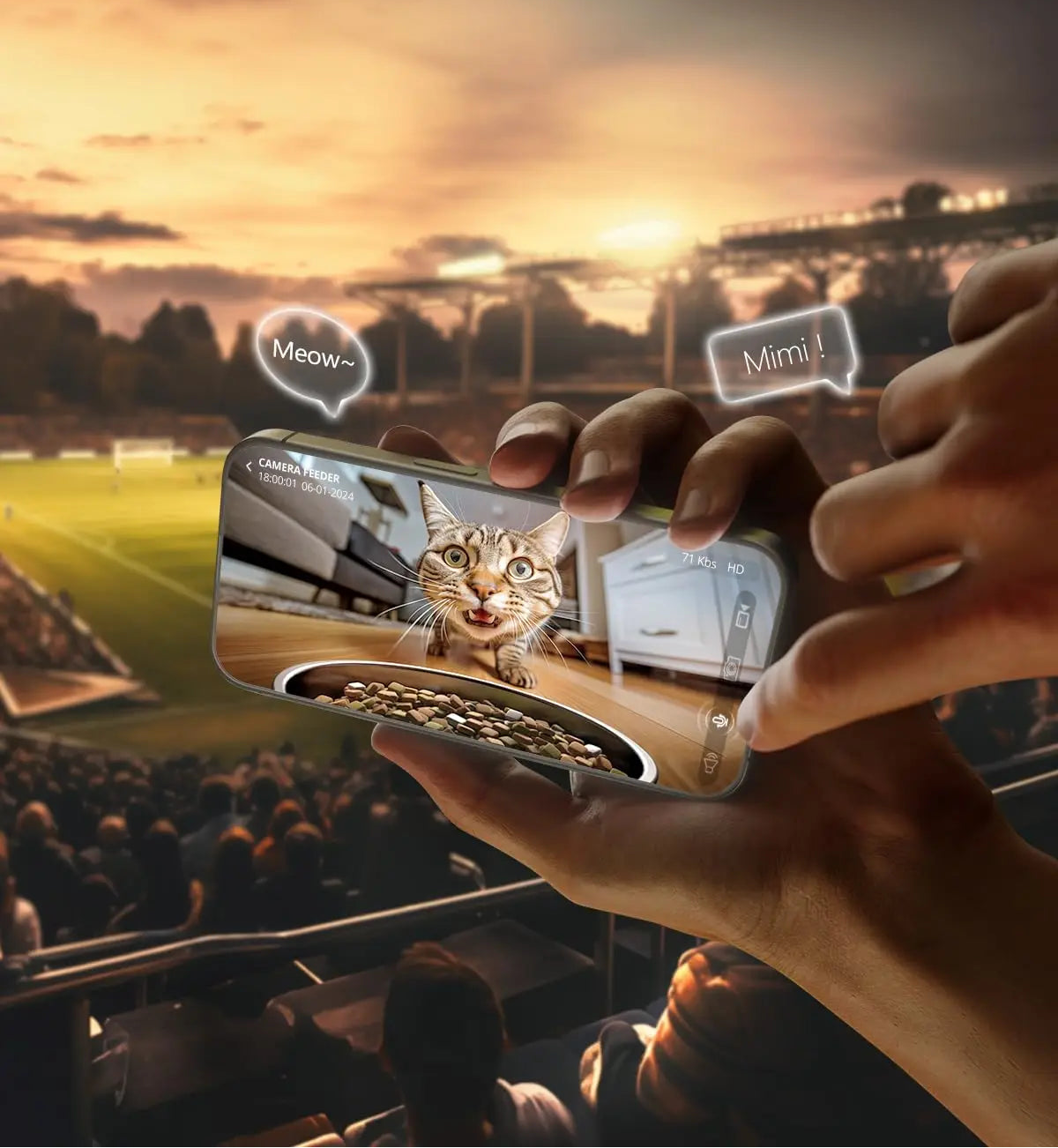 Gamelle automatique intelligente pour chat