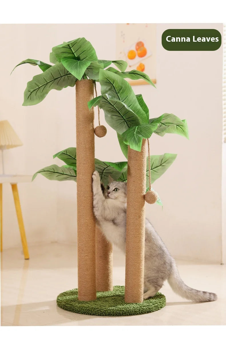 Arbre à chat naturel en jute
