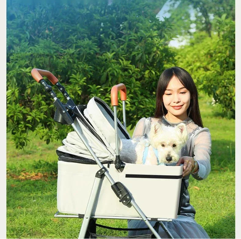 Poussette Légère et Pliable pour Chat