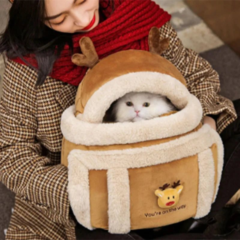 Sac à dos pour chat chaud et confortable