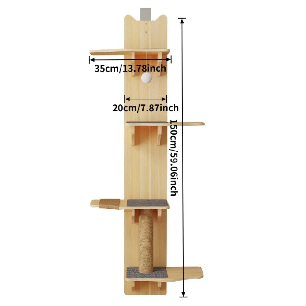 Grimpeur 4 niveaux suspendu sur la porte
