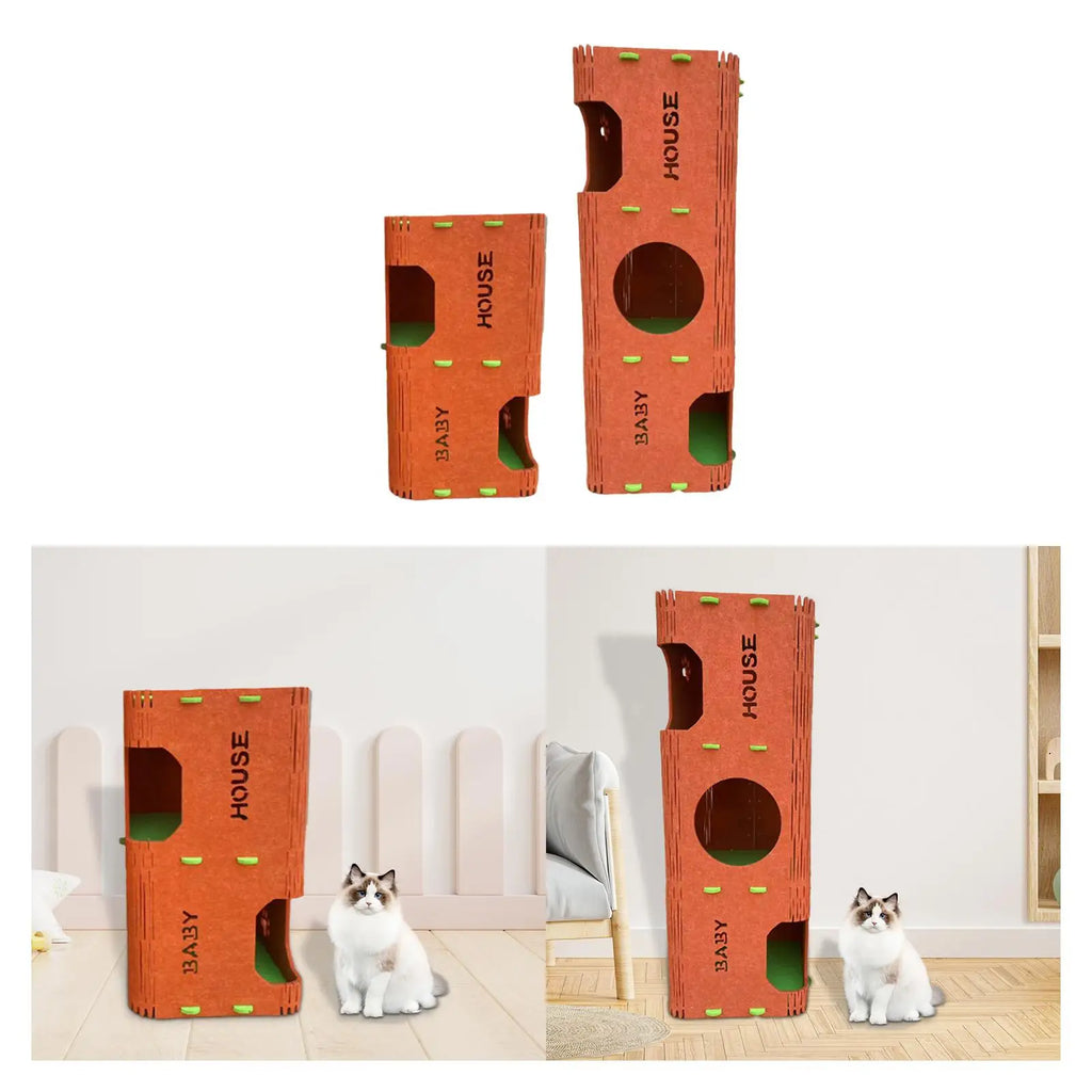 Arbre à chat en feutre