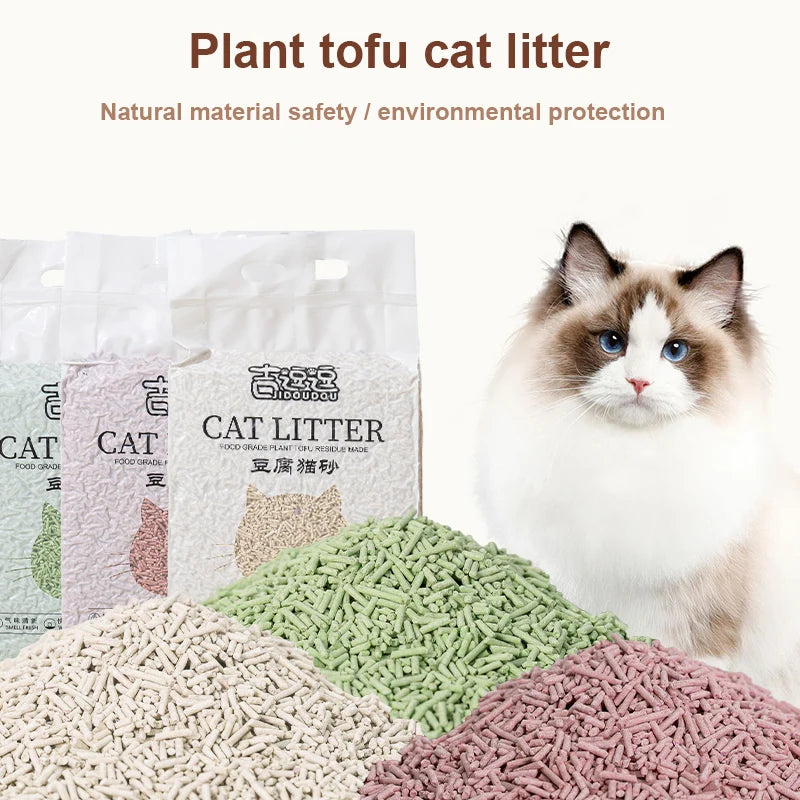 Litière pour chat, plante naturelle 6L