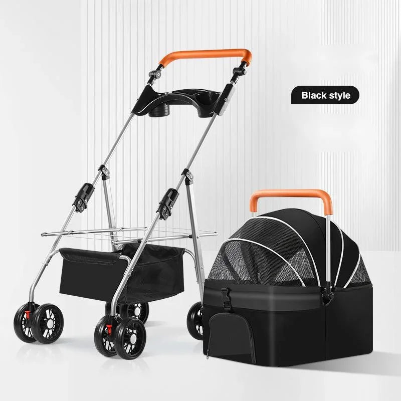 Poussette Légère et Pliable pour Chat