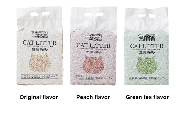 Litière pour chat, plante naturelle 6L