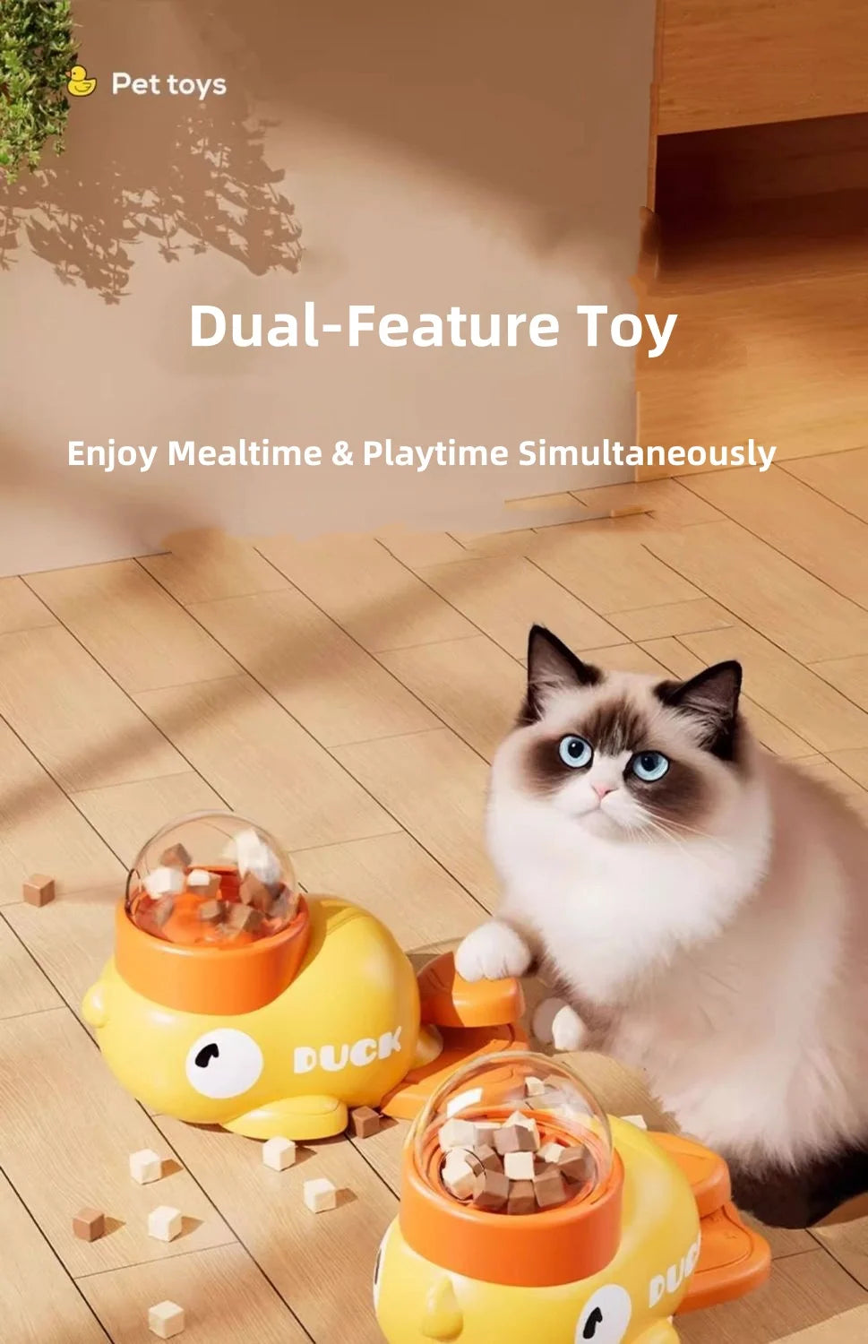 Jouet interactif gourmand pour chat