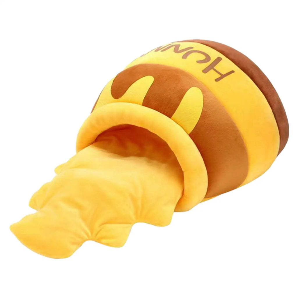 Lit chaud et confortable pot de miel