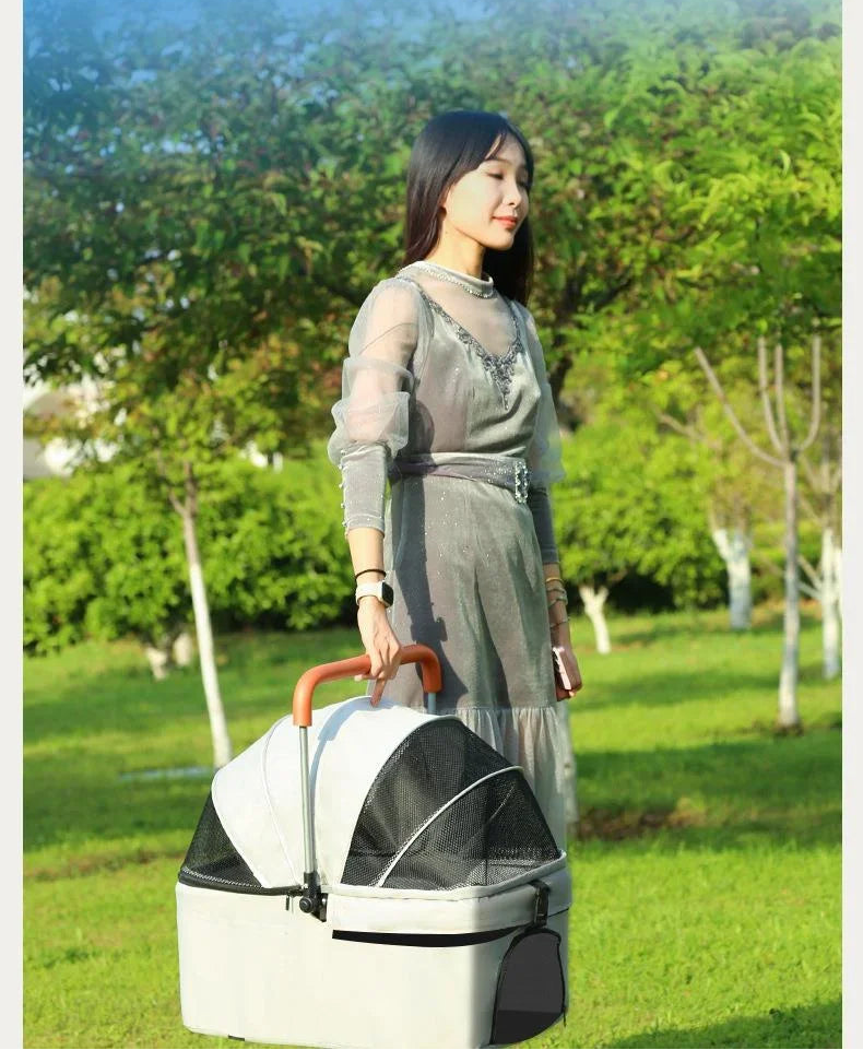 Poussette Légère et Pliable pour Chat