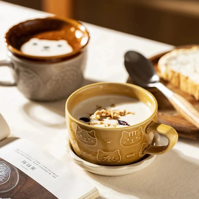 Tasse à Café Chats Japonais kawai