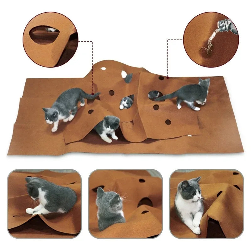 tapis jeux chats